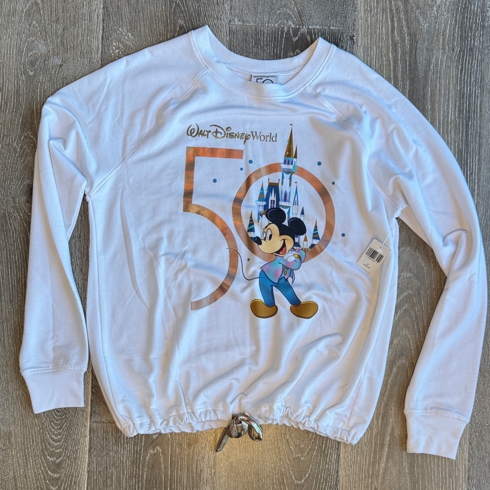 DISNEY Mickey Mouse Long Sleeve Pullover 50th Anniversary Collection 0001